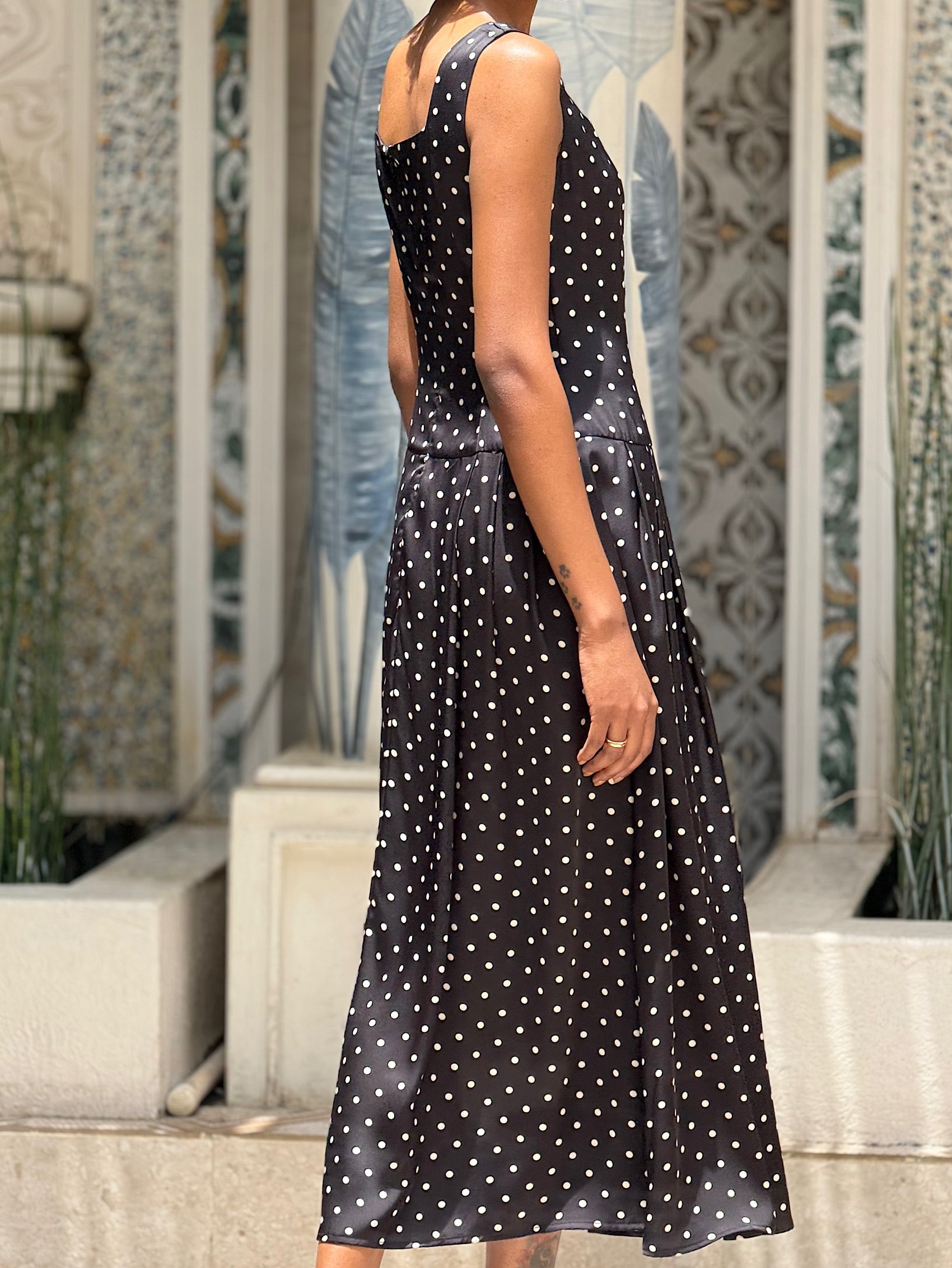 Classic Black Polka Dress