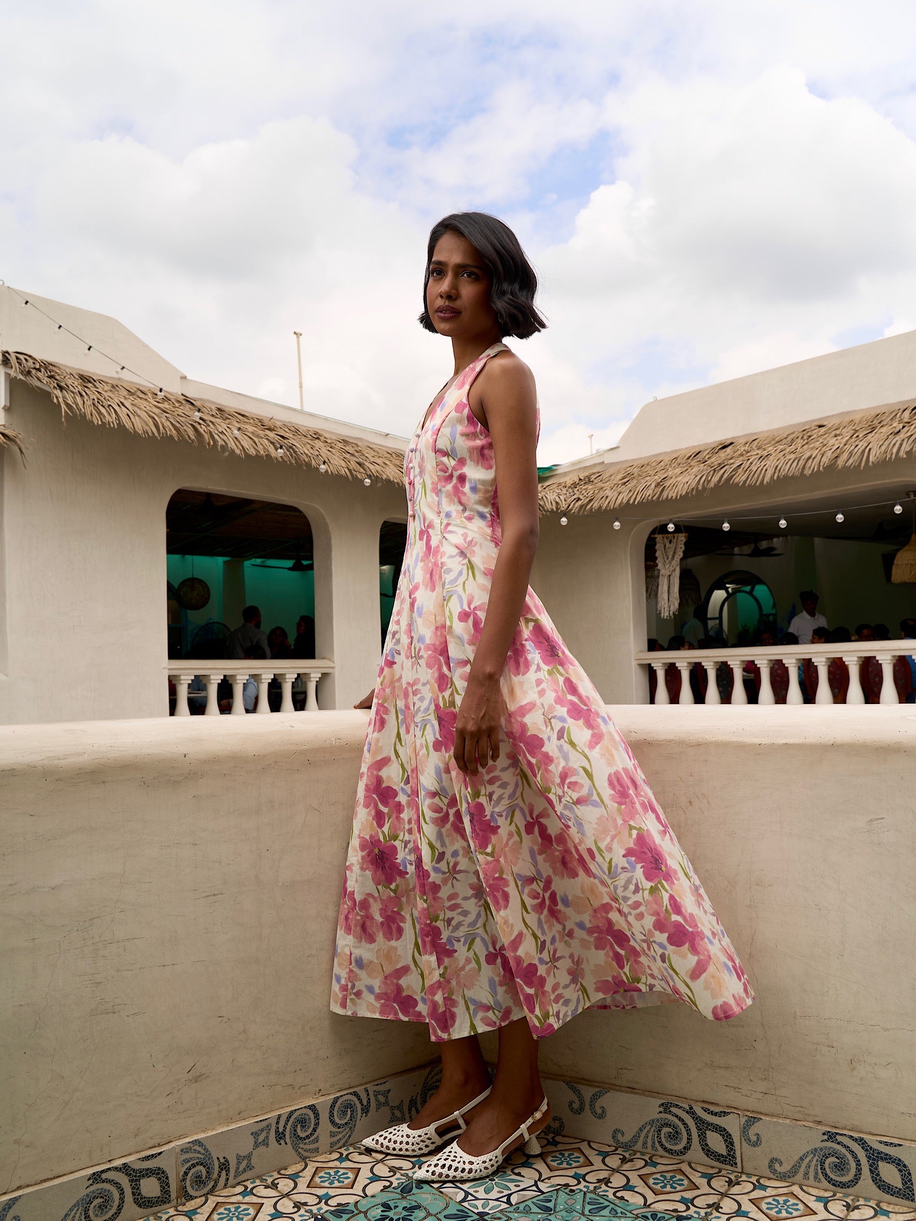 Isla Pink Floral Dress